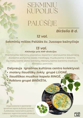 Sekminių kupolius Palūšėje
