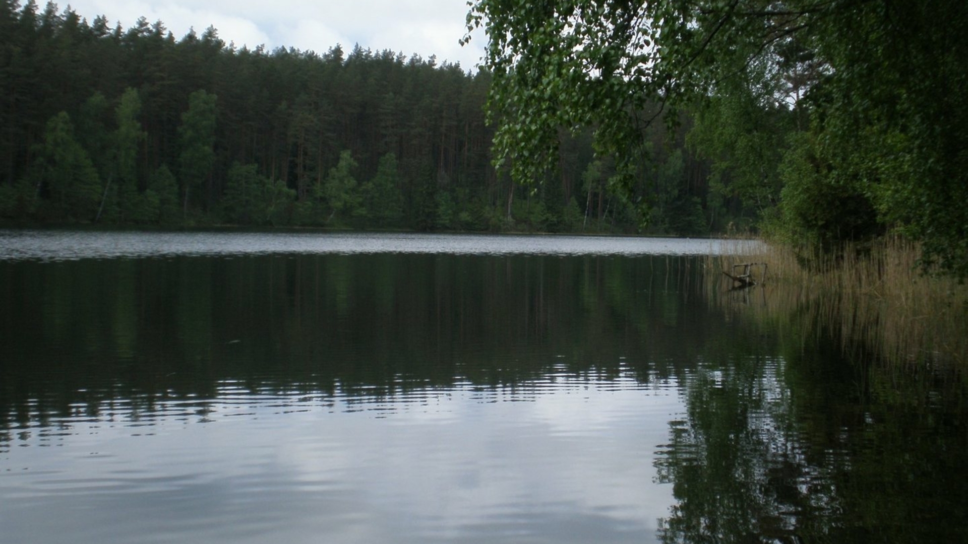 Hiking trail around Alnis lake